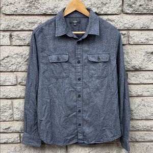 Men's Gray Casual Button Down Shirt